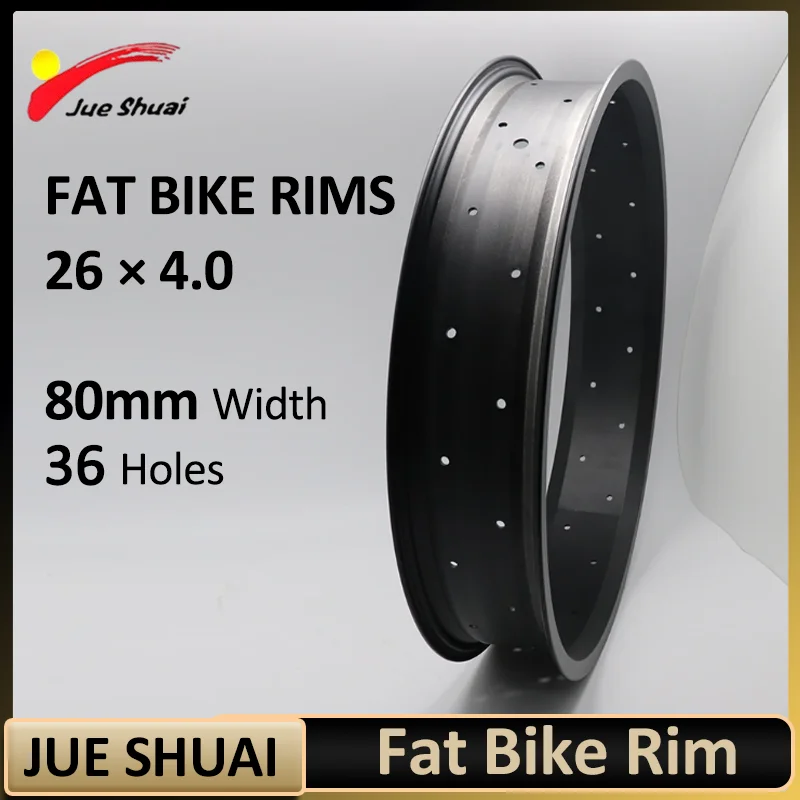Žiadny návrat bez výmeny elektrický bicykel tukový tukový okraj 26 × 4,0 80 mm šírka Sneh E Bike RIM 36 DIERTY FAT ELEKTRICKÝ BIKOVÝ RECH