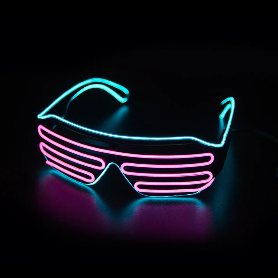 Žiariace okuliare LED GAFAS LINUMINE BRIL neónové vianočné žiarenie Slnečné okuliare Blikajúce svetlo sklo pre večierky