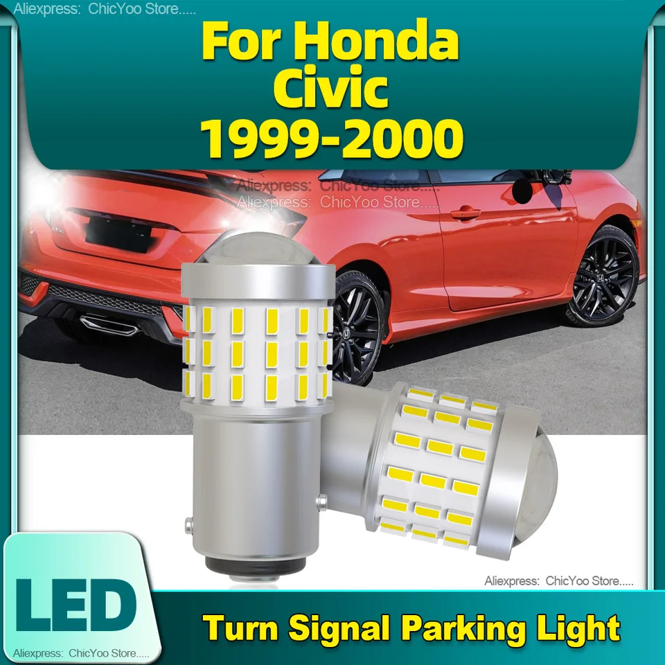 Žiarovky LED auta LED 2PCS P21/5W BA15D 1157 Parkovacie svetelné svetlá otočného signálu 6000K Biela 1800lm MM upgrade pre Honda Civic 1999 2000