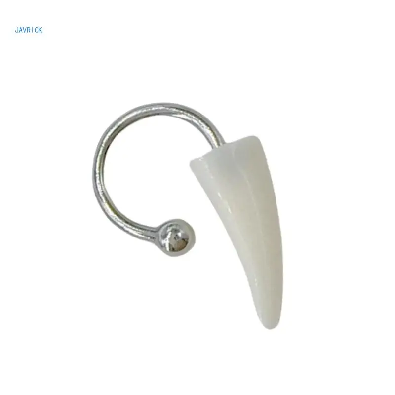 Živicia piene unisex punk podkovy prstene piercing Piercing Jewelry vhodné pre Halloweenské príslušenstvo