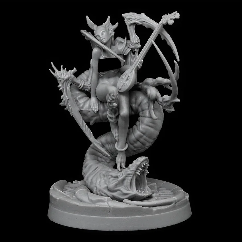 Živicia postava vysoká 56 mm staroveký bojovník Fantasy Woman Model nezasiahnutá nepaľovaná postava Building Kit