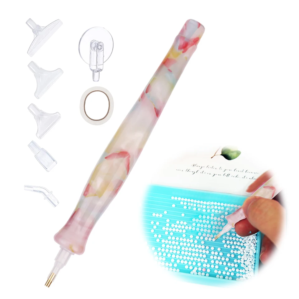 Živolové diamantové príslušenstvo Pen s náhradnými perami hlavy 5D DIY Diamond Painting Pick Up Set pre umelecké remeslá