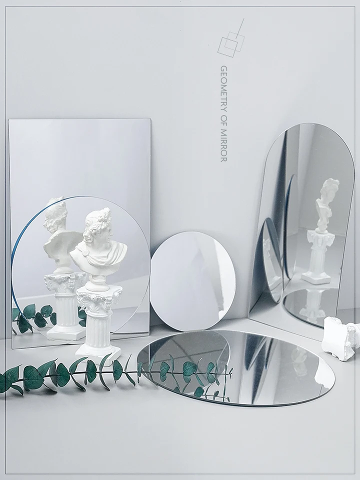 Životná fotografická fotografia Reflexné zrkadlo Invertted Image Board Fotografia rekvizity natáčanie rekvizity pre šperky, kozmetiku, nástroje make -upu
