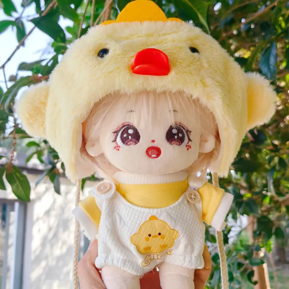 Žltá kačica 20 cm Cotton Doll Clothes náhradné oblečenie plyšové plšné plyšové oblek meniace plyšové hračky oblečenie