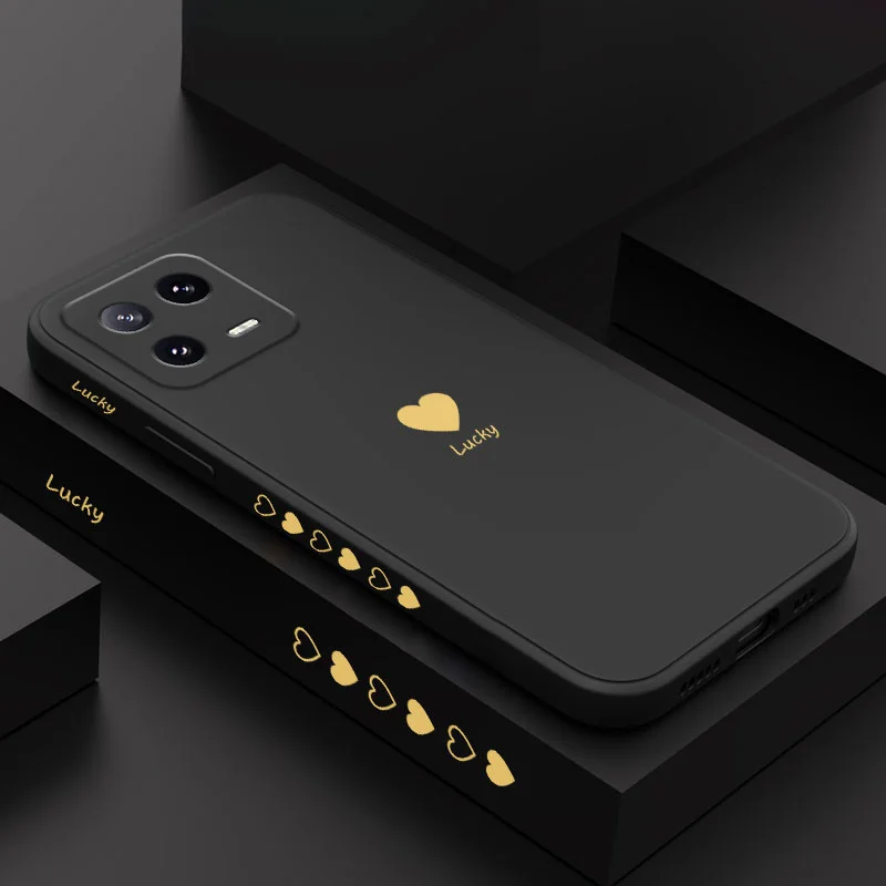 Žltý srdcový telefón pre puzdro pre Xiaomi Mi 14t 14 13 13T 12 12T 12S 11 11T Ultra 10 10T 9 9T 9Se 8 Pro Lite 5G Liquid Silikone Cover
