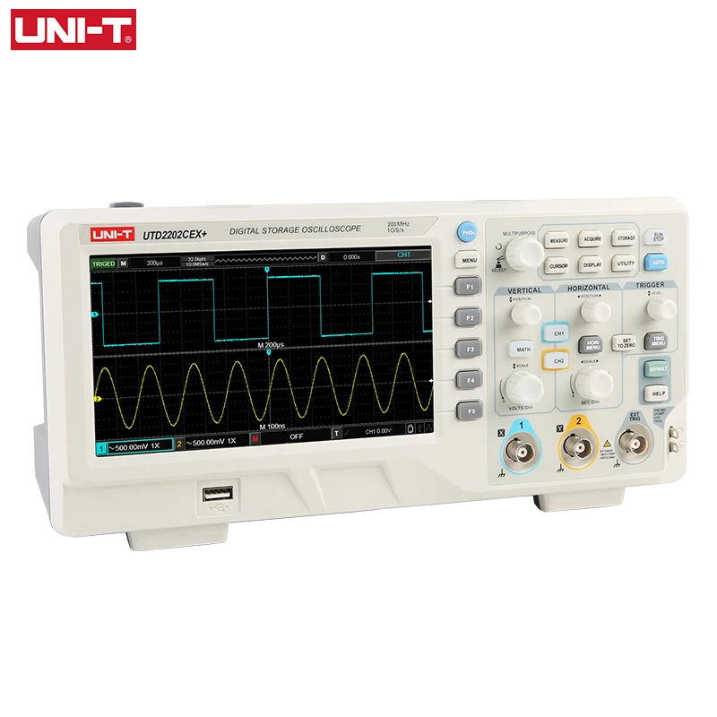 Циéra ой осцилограvid uni - t utd2202cex + 200 мгц USB оилограvid 2 - канальный 1gs / s коэиент отбора п п от ĎAD