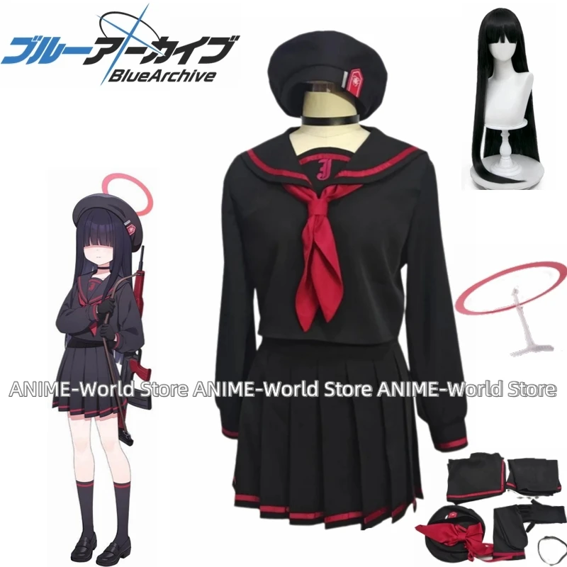 《Vlastná veľkosť》 Hra Blue Archive Ichika Asistent Cosplay kostým Justice Commission Mob Cute Sailo Dress JK Uniforma parochne rekvizity