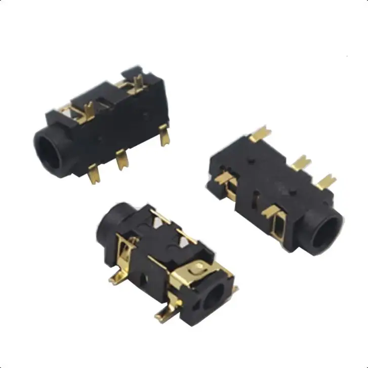 【50-10ks】 3,5 mm slúchadlá Jack Jack Audio Video Žena Dual Channel Stereo Jack Jack Socket Socket Spájkovacia spájka Mount PJ327A PJ-327