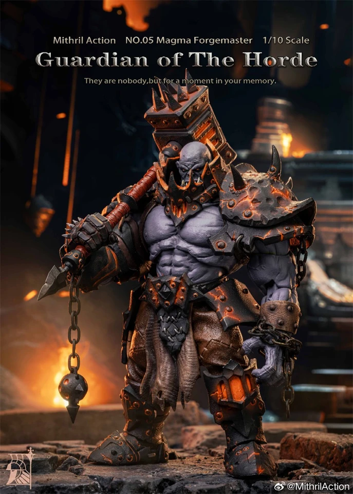 【Predpredaj】 Mithril Action Guardian z Hordy č. 05 Magma Forgemaster 1/10 Action Model Obrázok