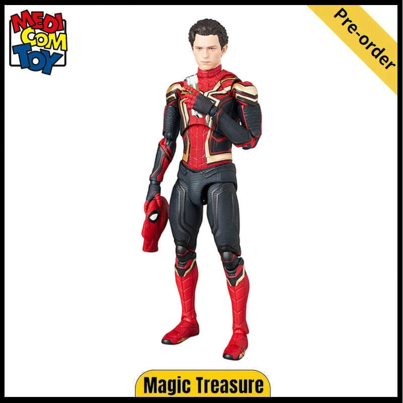 【Predpredaj】 Originálna hračka Medicom Mafe č. 245 Spider-Man: No Way Home Peter Benjamin Parker Fusion Suit Action Figure Model Model
