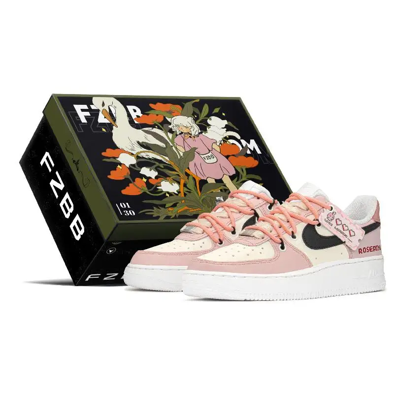 【Prispôsobte】 Nike Air Force 1 Skateboarding Shoes topánky Dámske topánky DD8959-100