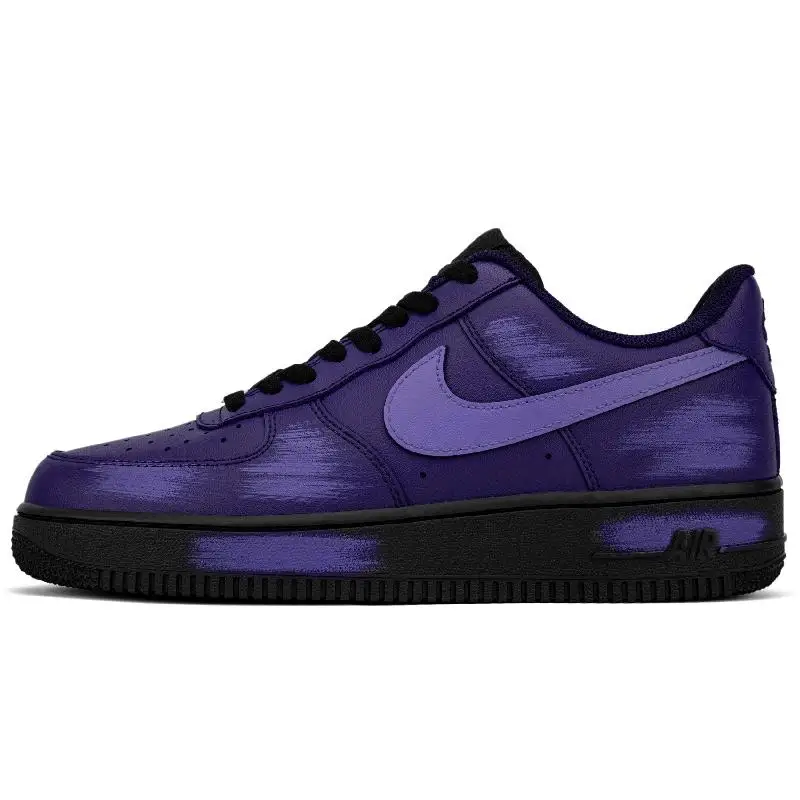 【Prispôsobte】 Nike Air Force 1 Skateboarding topánky Men Low-Top Purple Sneakers Shoes CW2288-001