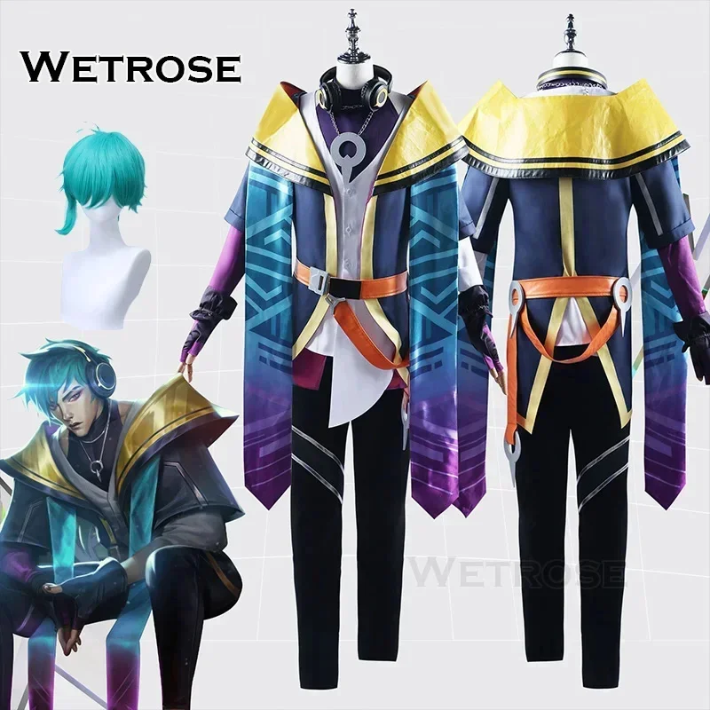 【Wetrose】 V sklade Aphelios HeartSteel Records Cosplay kostým srdiečko oceľové ligy Legendy Plné parochne Halloween