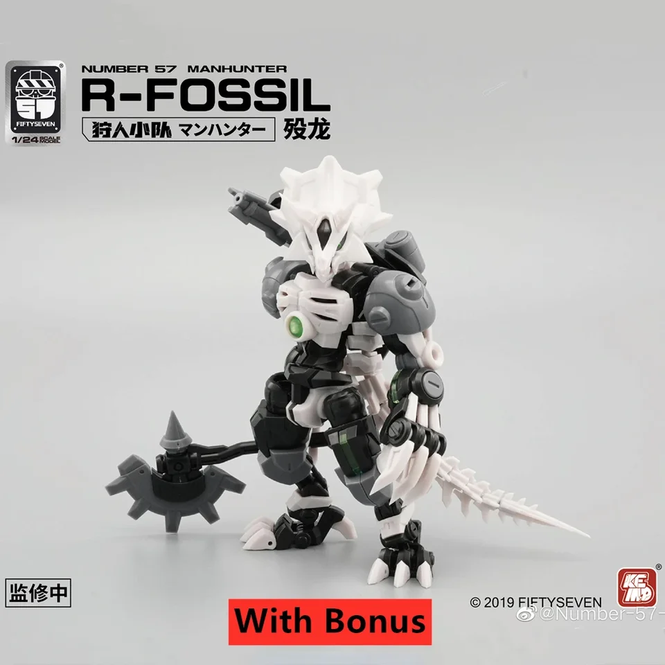 （Na sklade） Nové päťdesiatSeven priemyselné číslo 57 č. 57 Manhunter R-Fossil Fossol Armored Puppet 1/24 Scale Action Figure Hračky Darče