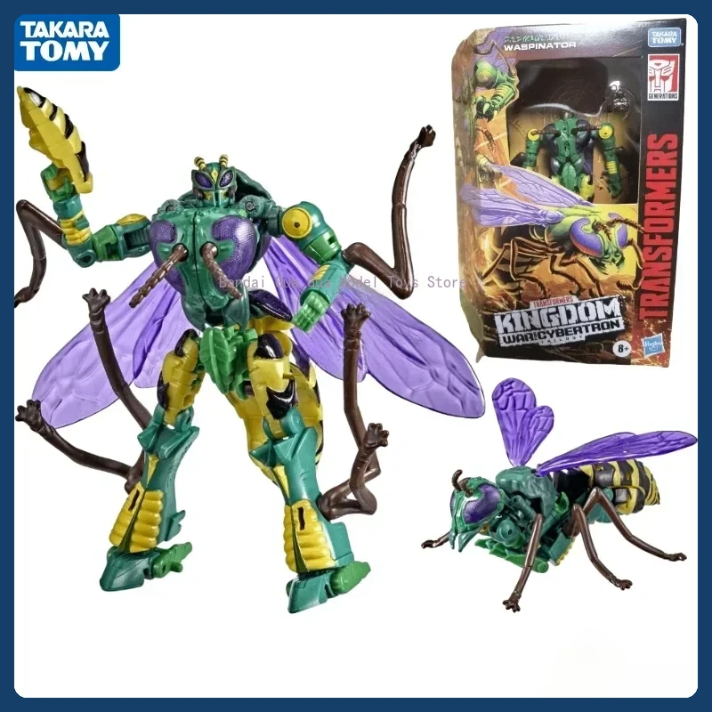 （Na sklade） Takara Tomy Transformers Toys Kingdom Series WFC-K34 Waspinator Action Figure Robot Toy Collection Hobby