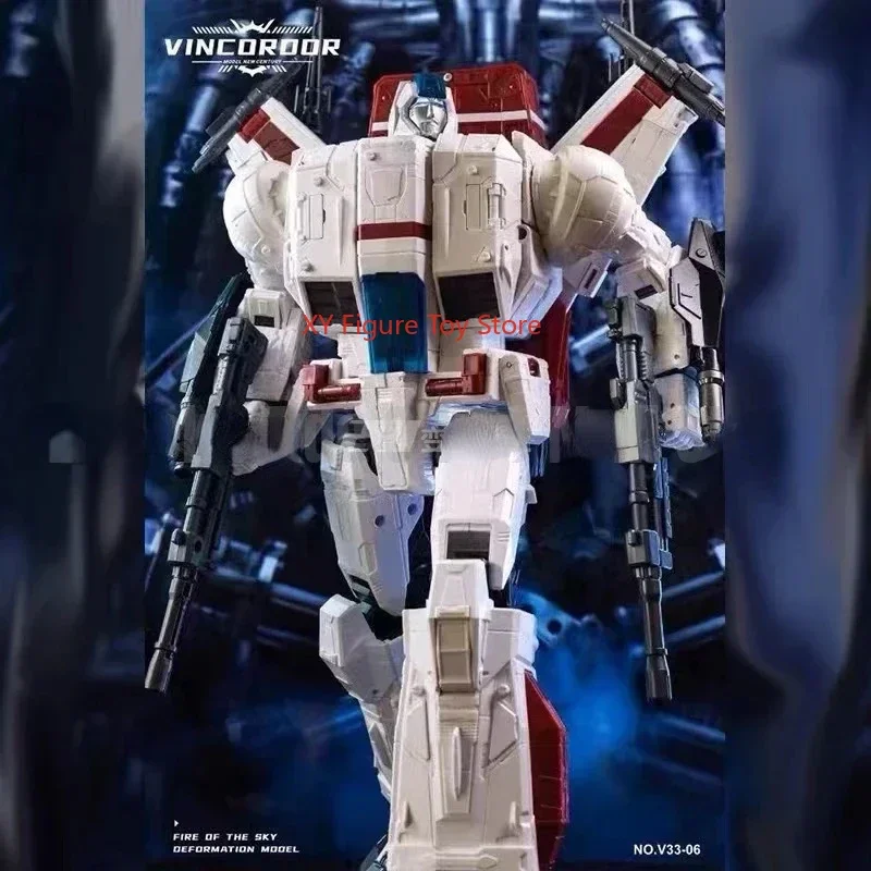 （Na sklade） Transformácia Vincoroor V3306 V33-06 Jetfire Skyfire zväčšená verzia KO Siege Series MP57 Akčná figúrka robotov