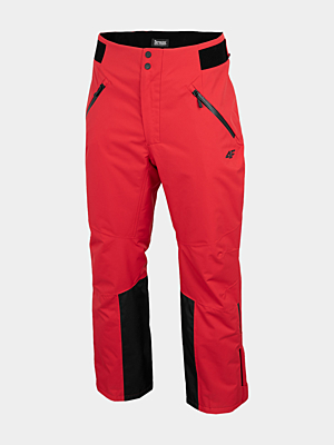 H4Z22-SPMN006 DARK RED Pánske lyžiarske nohavice